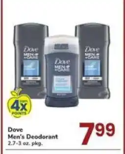 Safeway Dove Men's Deodorant offer