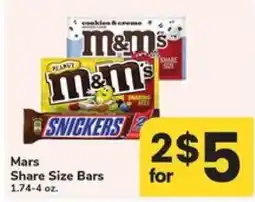 Safeway Mars Share Size Bars offer