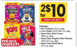 Safeway Kellogg's Cereal offer