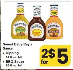 Safeway Sweet Baby Ray's Sauce offer