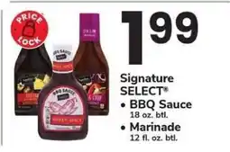 Safeway Signature SELECT BBQ Sauce/Marinade offer