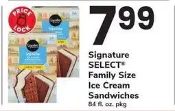 Safeway Signature SELECT Family Size Ice Cream Sandwiches offer