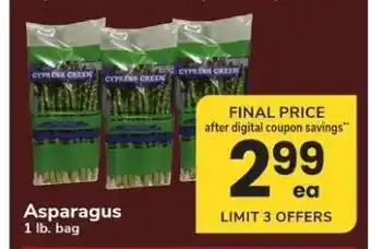 Safeway Asparagus offer
