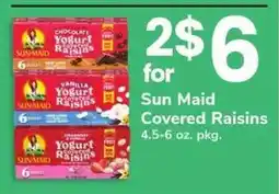 Safeway Sun Maid Covered Raisins offer