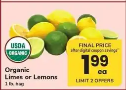Safeway Organic Limes or Lemons offer