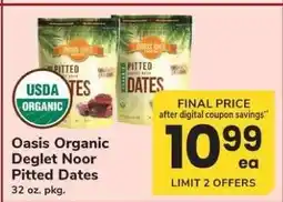 Safeway Oasis Organic Deglet Noor Pitted Dates offer