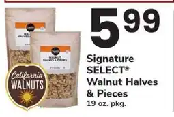 Safeway Signature SELECT Walnut Halves & Pieces offer