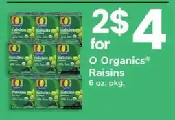 Safeway O Organics Raisins offer