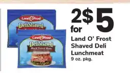 Safeway Land O’ Frost Shaved Deli Lunchmeat offer