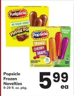 Safeway Popsicle Frozen Novelties offer