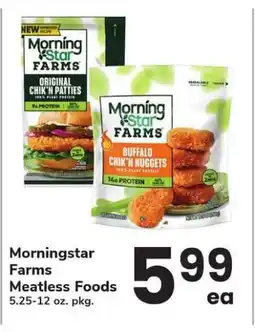 Safeway Morningstar Farms Meatless Foods offer