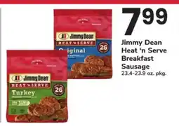 Safeway Jimmy Dean Heat'n Serve Breakfast Sausage offer