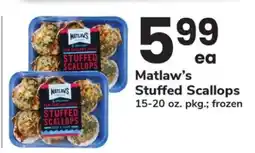 Safeway Matlaw's Stuffed Scallops offer