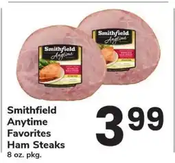Safeway Smithfield Anytime Favorites Ham Steaks offer