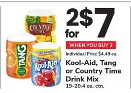 Safeway Kool-Aid, Tang or Country Time Drink Mix offer