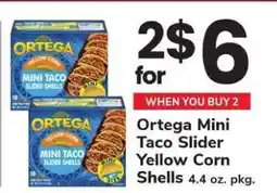 Safeway Ortega Mini Taco Slider Yellow Corn Shells offer