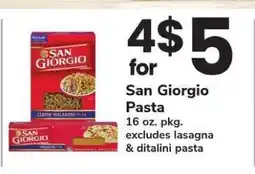 Safeway San Giorgio Pasta offer