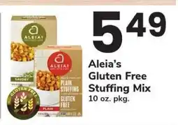 Safeway Aleia’s Gluten Free Stuffing Mix offer