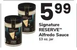 Safeway Signature RESERVE Alfredo Sauce offer