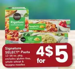 Safeway Signature Select Pasta offer