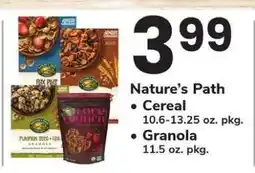 Safeway Nature's Path offer