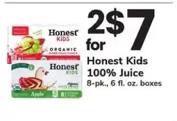 Safeway Honest Kids 100% Juice offer