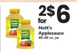 Safeway Mott's Applesauce offer