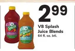 Safeway V8 Splash Juice Blends offer