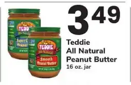Safeway Teddie All Natural Peanut Butter offer