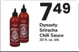 Safeway Dynasty Sriracha Chili Sauce offer