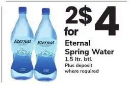 Safeway Eternal Spring Water offer