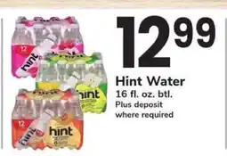 Safeway HINT Water offer