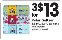 Safeway Polar Seltzer offer