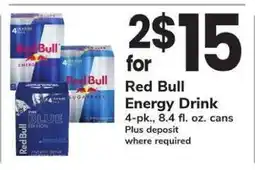 Safeway Red Bull Energy Drink offer