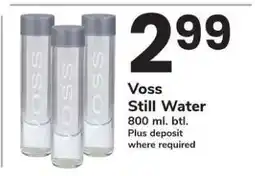 Safeway Voss Still Water offer