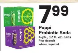 Safeway Poppi Probiotic Soda offer
