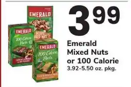 Safeway Emerald Mixed Nuts or 100 Calorie offer