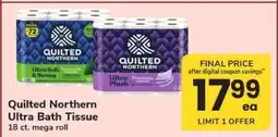 Safeway Quilted Northern Ultra Bath Tissue offer