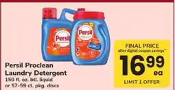 Safeway Persil Proclean Laundry Detergent offer