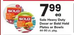 Safeway Solo Heavy Duty Decor or Bold Hold Plates or Bowls offer