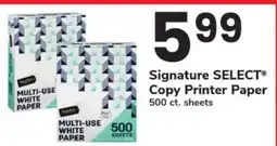 Safeway Signature SELECT Copy Printer Paper offer