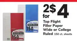 Safeway Top Flight Filler Paper offer