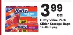 Safeway Hefty Value Pack Slider Storage Bags offer