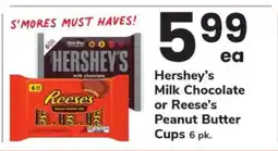 Safeway Hershey's Milk Chocolate or Reese's Peanut Butter Cups offer