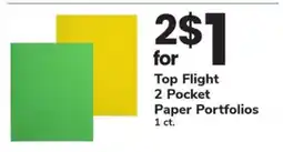Safeway Top Flight 2 Pocket Paper Portfolios offer