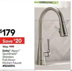 Lowe's Delta Alpen SpotShield Stainless Pull-Down Kitchen Faucet offer
