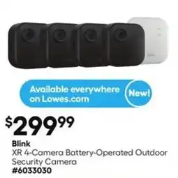 Lowe's Blink XR 4-Camera Battery-Operated Outdoor Security Camera offer