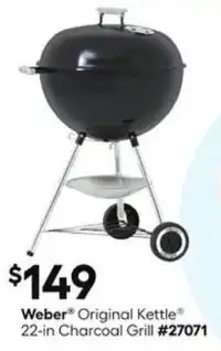 Lowe's Weber original kettle charcoal grill offer