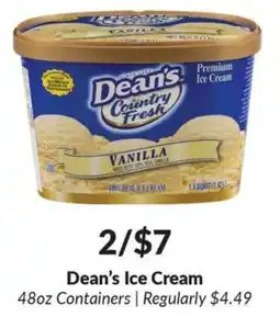Woodman's Dean's Ice Cream offer