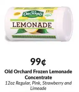 Woodman's Old orchard frozen lemonade concentrate offer